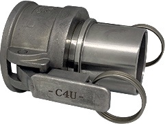 Hebelarmk.Safe-Lock Kamlok Typ C VA (1.4408) 47,80mm 1 1/2 Zoll Schl.-Gr.38mm