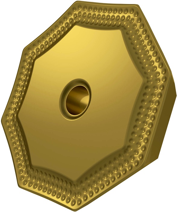 Fräswendeschneidplatte ISO OFKR 0704SN-M:M8340 D.2,65mm PVD beschichtet Gold