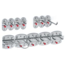Werkzg.h.BxHmm 9 div.Haken/3 Doppelhaken 12-tlg.RASTERPLAN