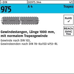 Gewindestange DIN 975 Trapezgewinde TR 16x 4x 1000mm A 4 1 Stück