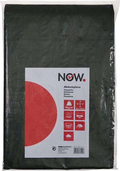 Gewebeplane Multi Tarp B.4000xL.6000mm olivgrün G.100g/m²