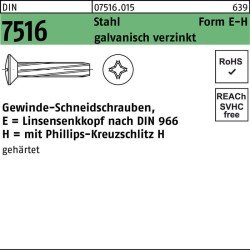 Gewindeschneidschraube DIN 7516 LIKO PH EM 4x8-H Stahl galv.verz. 2000St.