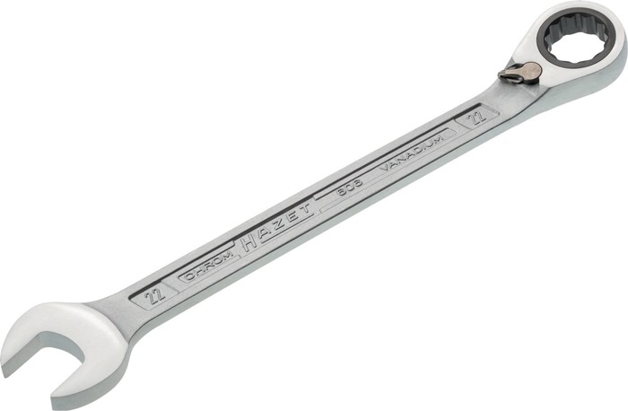 Maulringratschenschlüssel 606 SW 22mm L.291,5mm umschaltbar,Rings.15Grad HAZET