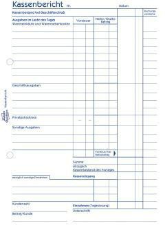 Avery Zweckform Kassenbericht 305 DIN A5 50Blatt