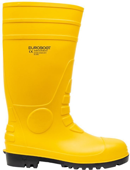 Sicherheitsstiefel Gr.42 gelb/schwarz S5 SRC EN20345 PVC EUROBOOT