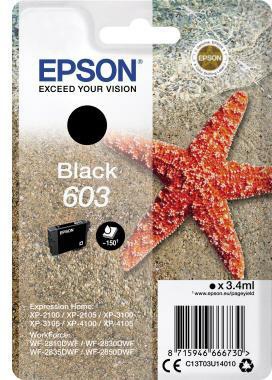 Epson Tintenpatrone C13T03U14010 603 3,4ml schwarz
