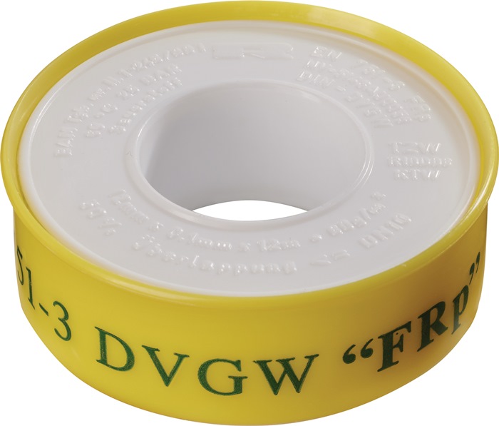PTFE Dichtband FRp L12m B12mm D0,1mm weiß 60g/m² Rl.ULITH