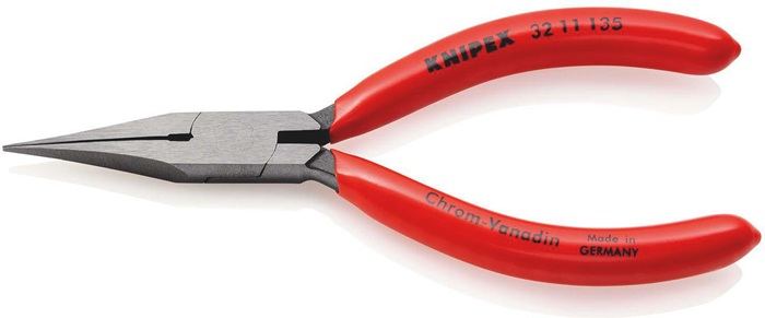 Justierzange L.135mm ger.flach,schmal Ku.-Überzug KNIPEX