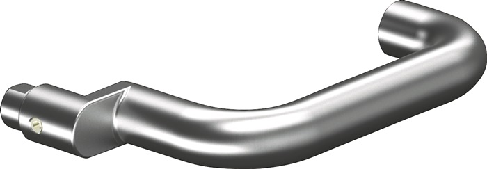 Profiltürdrückerlochteil OGRO 8100A AL 8mm Alu.F1 gekr.OGRO