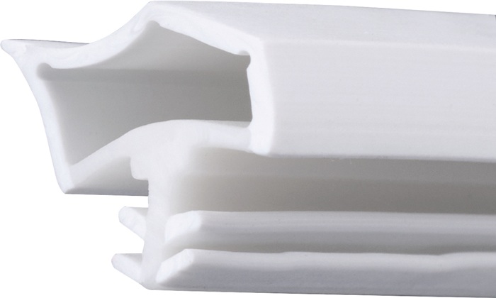 Zimmertürdichtung ADTP-433-2K Nut 4mm 12mm weiß m.2 Komponenten Pro L.5m GFA
