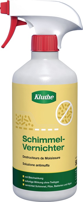Schimmelvernichter chlorhaltig 500 ml Sprühflasche KLUTHE