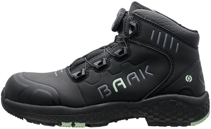 Damensicherheitsstiefel Alessia Gr.38 W.10 schwarz/grün Mikrofaser/TPU