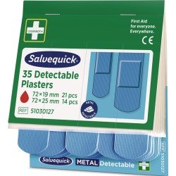 Pflasterstrips Salvequick detectable 6 Nachfüllpack je 35 St.SALVEQUICK
