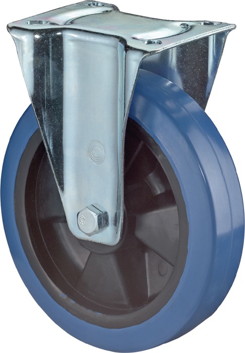 Bockrolle D.125mm Trgf.200kg Ku.Platte L115xB85mm BS ROLLEN