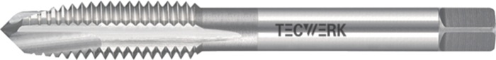 Einschnittgewindebohrer DIN 352 Form B M6x1mm HSS-Co ISO2 (6H) TECWERK