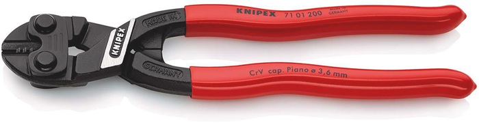 Kompaktbolzenschneider CoBolt® L.200mm Ku.-Überzug ger.3,6mm o.Aussparung