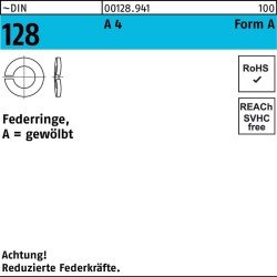 Federring DIN 128 A 20 A 4 50 Stück