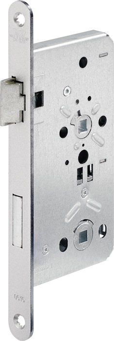 Objekt-Einsteckschloss 0515 BAD 24/ 60/78/8mm DIN L silber rd Kl 3 Zinkdruck.BKS