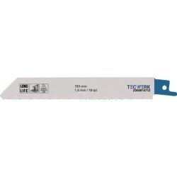 Säbelsägeblatt L.150mm B.19mm TPI 18 1,4mm 5 St./Karte TW