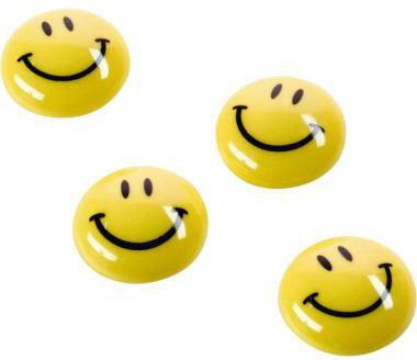 magnetoplan Magnet Smilies 16672 30mm gelb 6 St./Pack