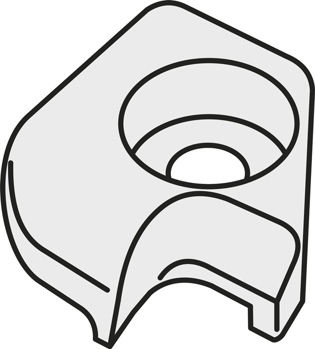 Klemme ISO UP 26 Bruttogewicht 17,8g PRAMET