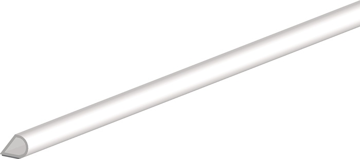 Türanschlagdg.232 L.6m B.9,5mm selbstkl.Silik.blk weiß Silik.ELLEN
