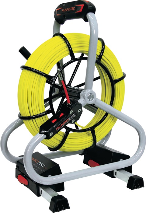 Glasfaserstab Profiset Band-L.80m Biege-R.168mm Kabel-D.6mm