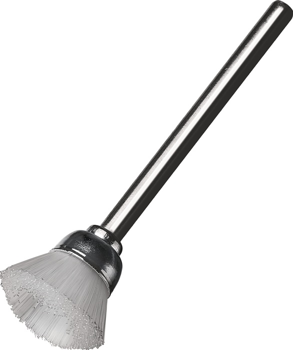 Miniflächenbürste STB DxB37xL5mm PA transp.5mm Schaft-D.3mm LESSMANN