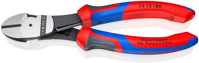 Kraftseitenschneider L.180mm pol.Form 1 Comfort-Griff KNIPEX
