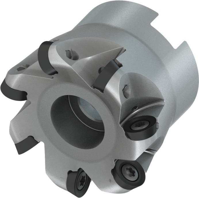 Kopier-Planfräser ISO 52A07R-SMORD10-CF D.22mm m. Wendeplatte Schneid-D.52mm