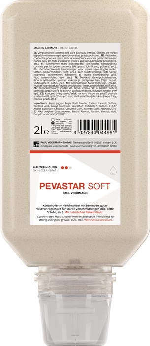 Handreinigung PEVASTAR SOFT 2l silikon- u.lösemittelfrei Softflasche