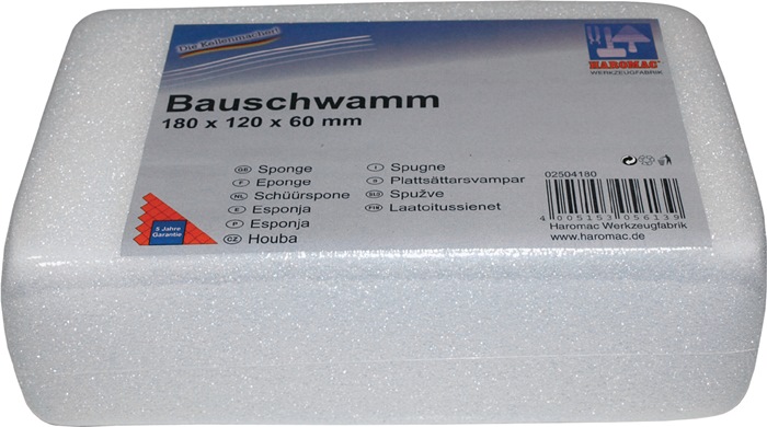 Fliesenlegerschwamm L180xB115xH60mm feinporig HAROMAC