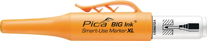 Permanentmarker BIG INK SMART-USE-MARKER XL weiß Strich-B.2-4mm Rundspitze