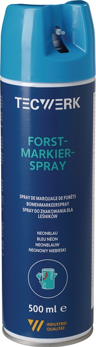 Forstmarkierspray neonblau 500ml Spraydose TECWERK