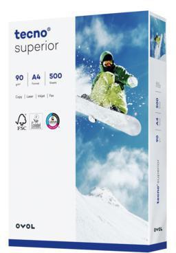 inapa tecno Kopierpapier Superior 2100011538 A4 90g 500 Bl./Pack.