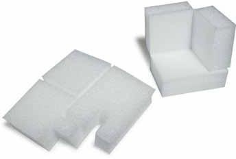 Eckenschutz Maße 95x95x95mm Schaumdicke 43mm PE-Schaum TRANSPAK