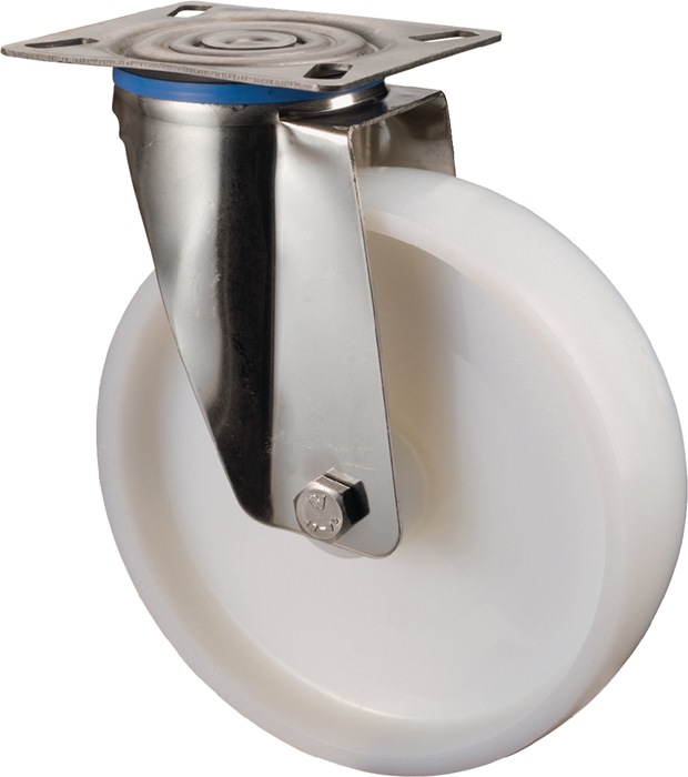 Lenkrolle D.50mm Trgf.55kg Ku.Platte L60xB60mm BS ROLLEN