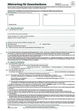 RNK Mietvertrag 598 Gewerberaum DIN A4 5Blatt