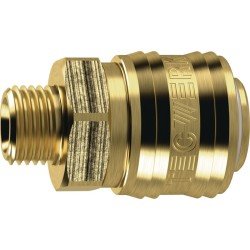 Schnellver.Kup.DN 7,2,AG MS blk Gew.G 1/2 Zoll 20,95mm TECWERK