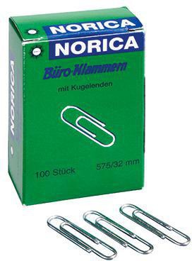 NORICA Briefklammer 2225 32mm verzinkt 100 St./Pack.