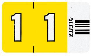 Leitz Ziffernsignal Orgacolor 66011000 gelb 500 St./Pack.