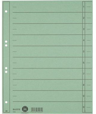 Leitz Trennblatt 16580055 A4 230g Karton grün 100 St./Pack.