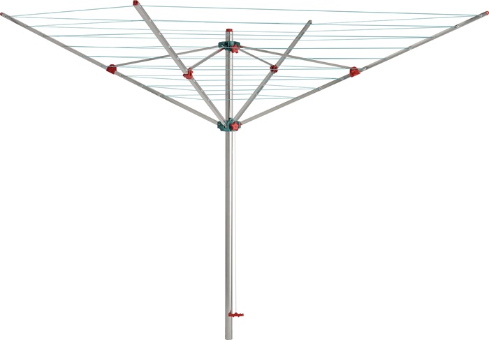 Wäschespinne Alustar H.188cm Kantenlänge 188cm Rohr-D.40mm Alu.BLOME