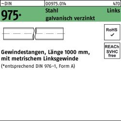 Gewindestange DIN 975 links M12 -LHx 1000mm Stahl galv.verz. 1 Stück