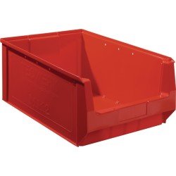 Sichtlagerkasten L500/450xB310xH200mm PE rot TECWERK