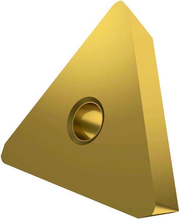 Fräswendeschneidplatte ISO TPKN 1603PDER:M8340 Tiefe 12mm PVD beschichtet Gold