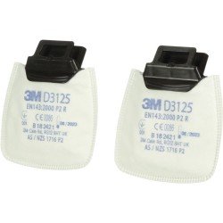 Rundpartikelfilter D3125 EN143:2000/A1:2006 P2R f.Ser.Secure Click 2 St./Btl.3M