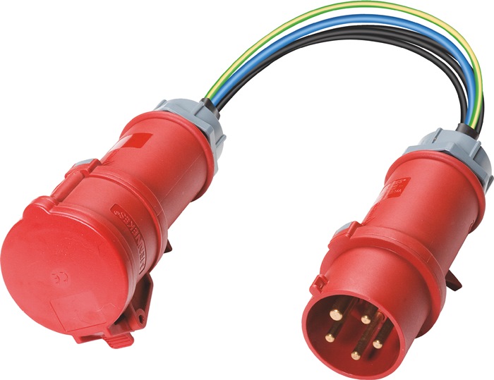 Messadapter f.3-phasige Verbraucher 16 A CEE-Stecker an CEE-Kupplung BENNING
