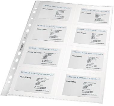 Leitz Prospekthülle 47583003 DIN A4 16 Visitenkarten PP tr 10 St./Pack.