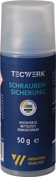 Schraubensicherung 50g mf.hv.blau DVGW Pumpdosierer TECWERK